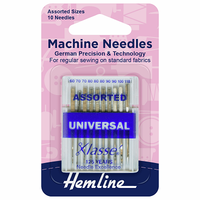 H100.993 Universal Assorted Size (Pack of 10) Sewing Machine Needle..